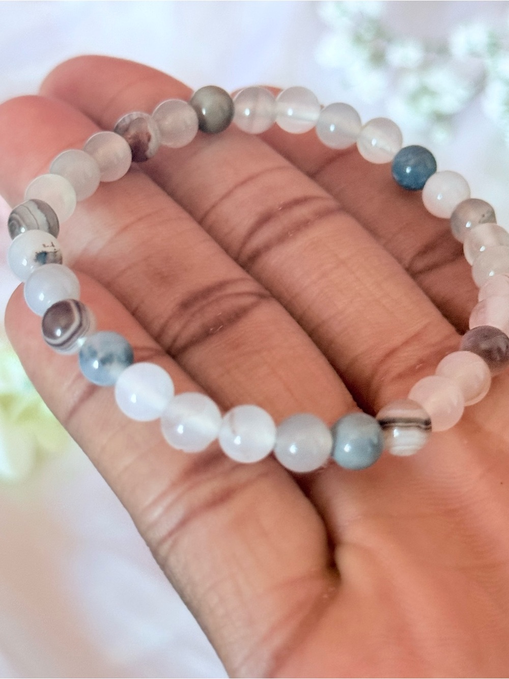 Labradorite & Rose Quartz Crystal Bracelet | Love Intuition Gemstone